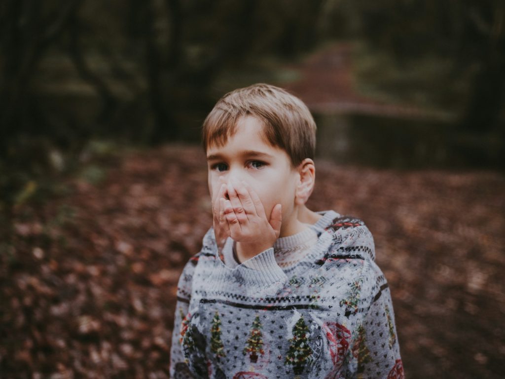 boy in gray and green sweater